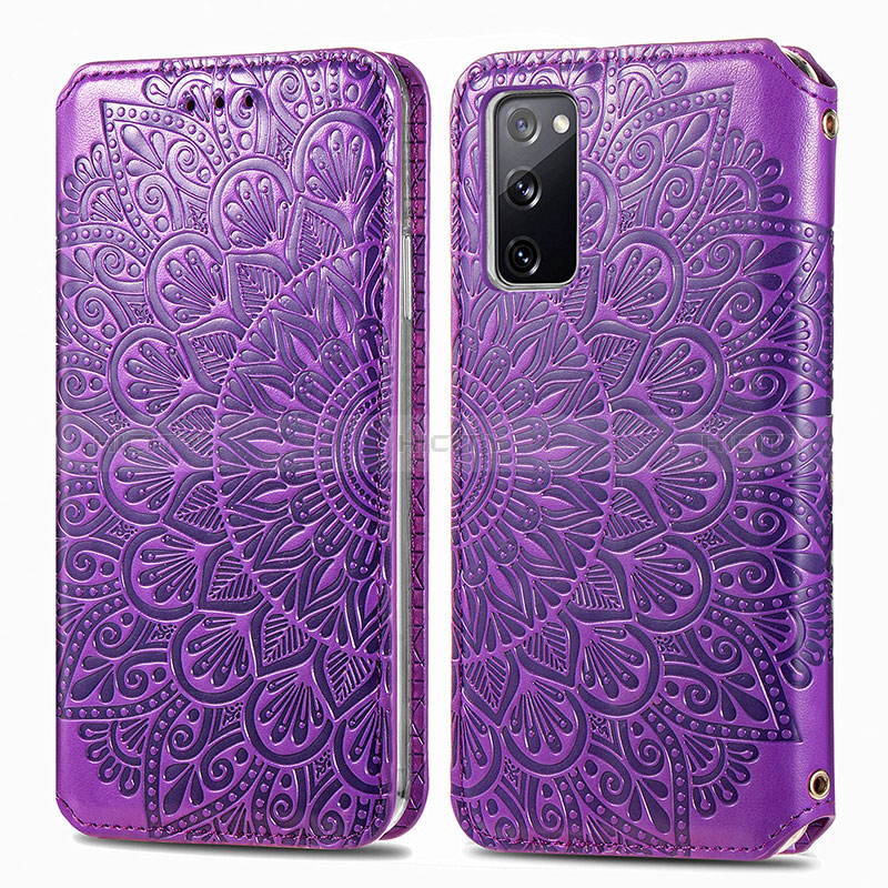 Custodia Portafoglio In Pelle Fantasia Modello Cover con Supporto S01D per Samsung Galaxy S20 FE (2022) 5G