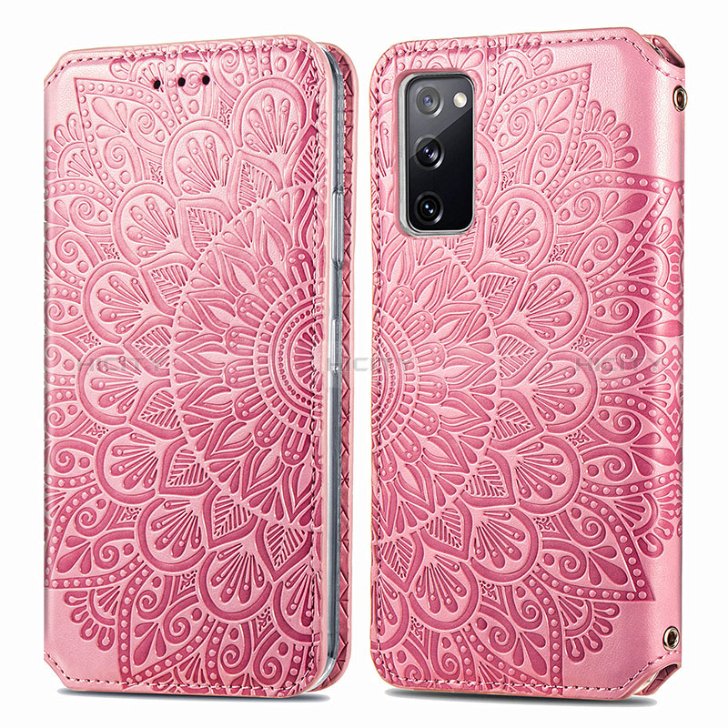 Custodia Portafoglio In Pelle Fantasia Modello Cover con Supporto S01D per Samsung Galaxy S20 FE 5G