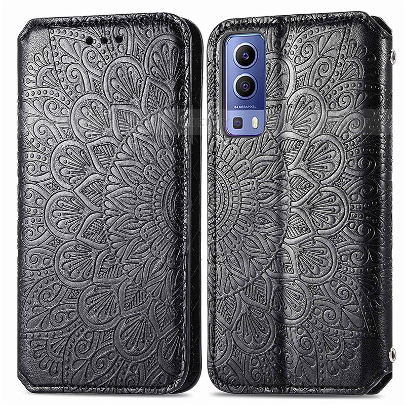 Custodia Portafoglio In Pelle Fantasia Modello Cover con Supporto S01D per Vivo Y52 5G