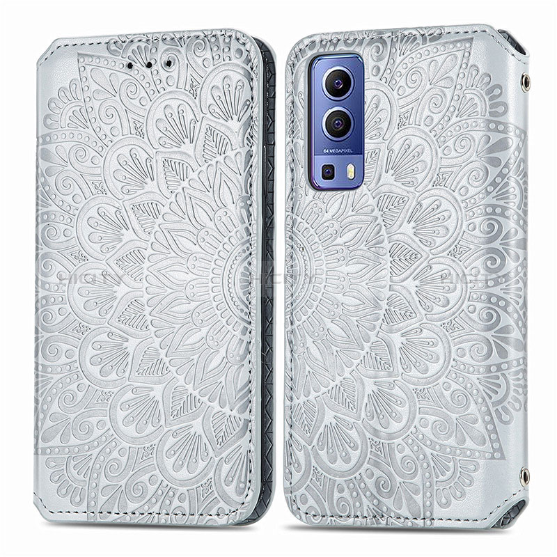 Custodia Portafoglio In Pelle Fantasia Modello Cover con Supporto S01D per Vivo Y75s 5G