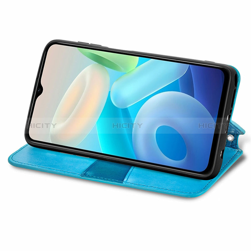 Custodia Portafoglio In Pelle Fantasia Modello Cover con Supporto S01D per Vivo Y76s 5G