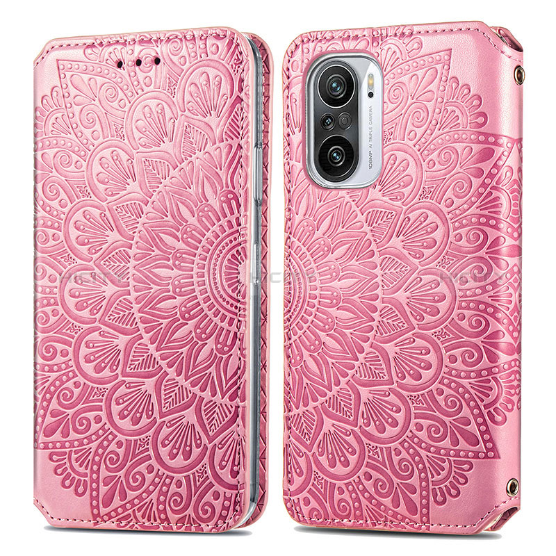 Custodia Portafoglio In Pelle Fantasia Modello Cover con Supporto S01D per Xiaomi Mi 11X Pro 5G