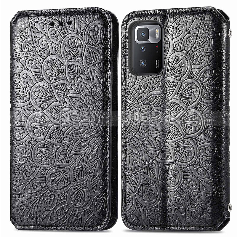 Custodia Portafoglio In Pelle Fantasia Modello Cover con Supporto S01D per Xiaomi Poco X3 GT 5G