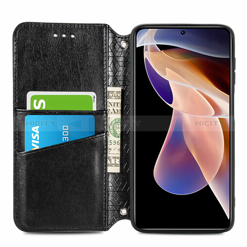 Custodia Portafoglio In Pelle Fantasia Modello Cover con Supporto S01D per Xiaomi Poco X4 NFC