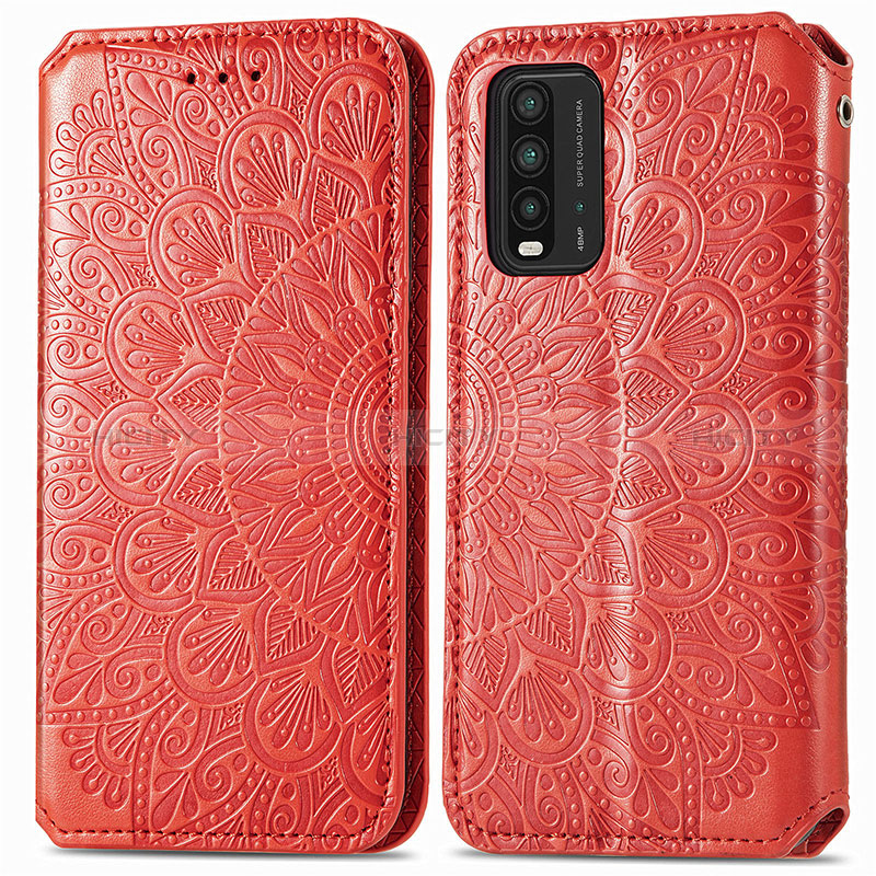 Custodia Portafoglio In Pelle Fantasia Modello Cover con Supporto S01D per Xiaomi Redmi 9 Power