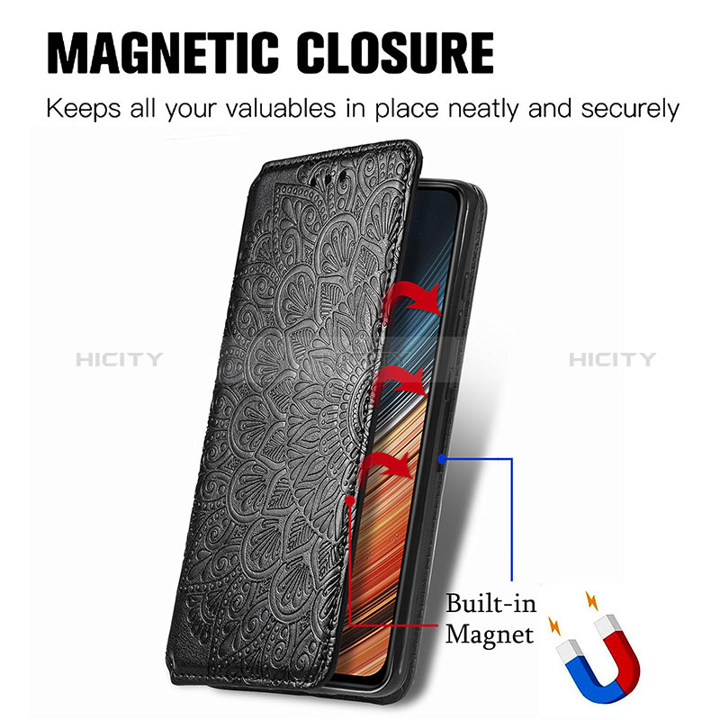 Custodia Portafoglio In Pelle Fantasia Modello Cover con Supporto S01D per Xiaomi Redmi K40S 5G