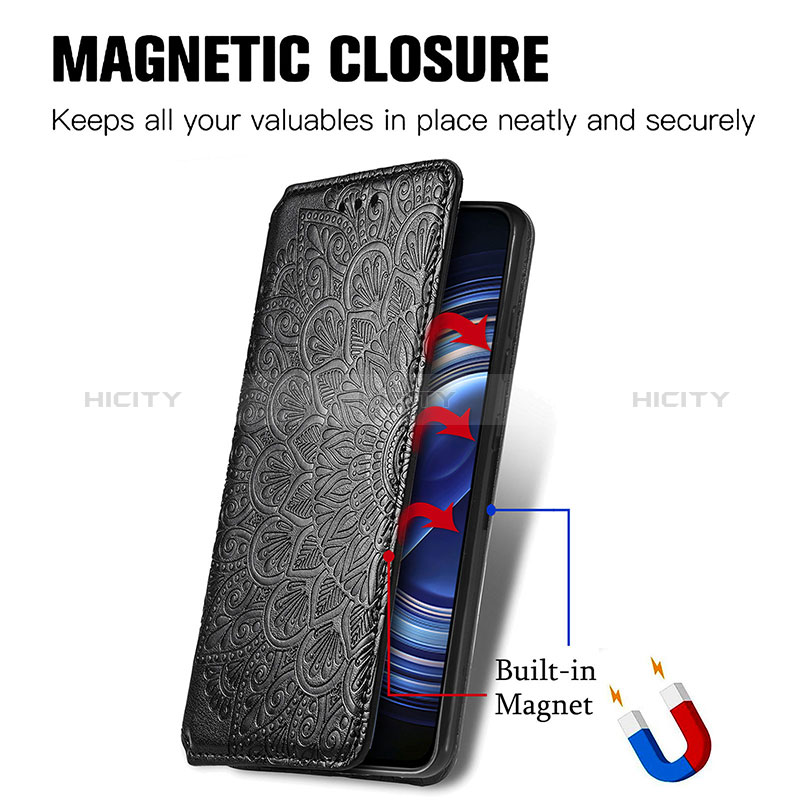 Custodia Portafoglio In Pelle Fantasia Modello Cover con Supporto S01D per Xiaomi Redmi K50 Pro 5G