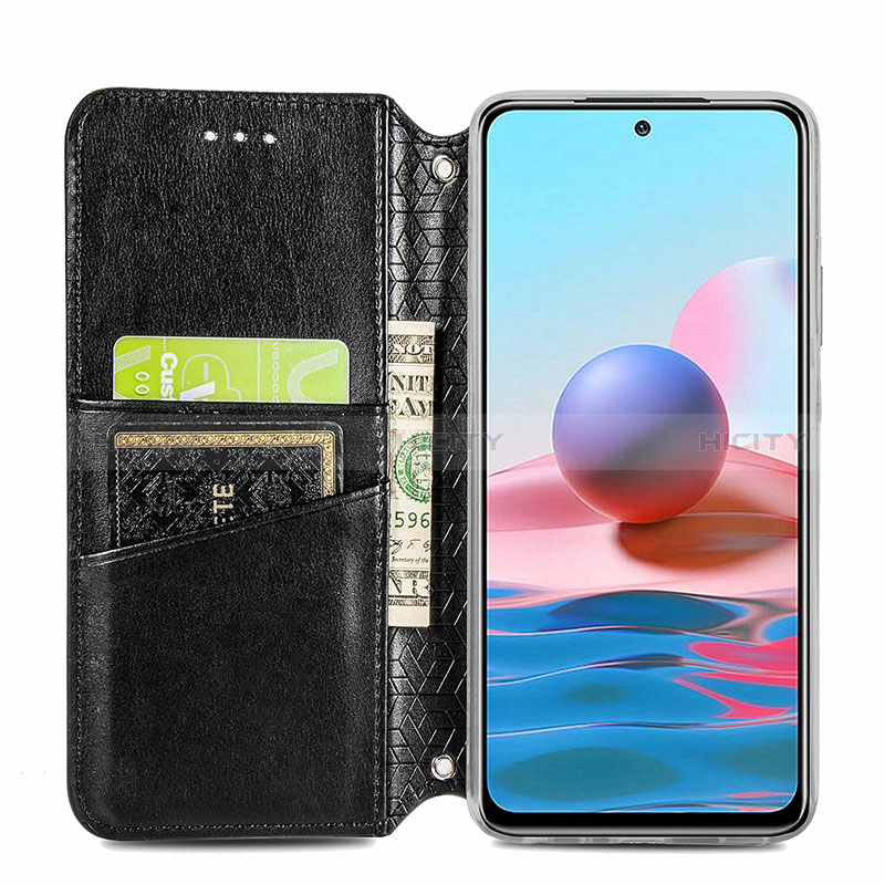 Custodia Portafoglio In Pelle Fantasia Modello Cover con Supporto S01D per Xiaomi Redmi Note 10 5G