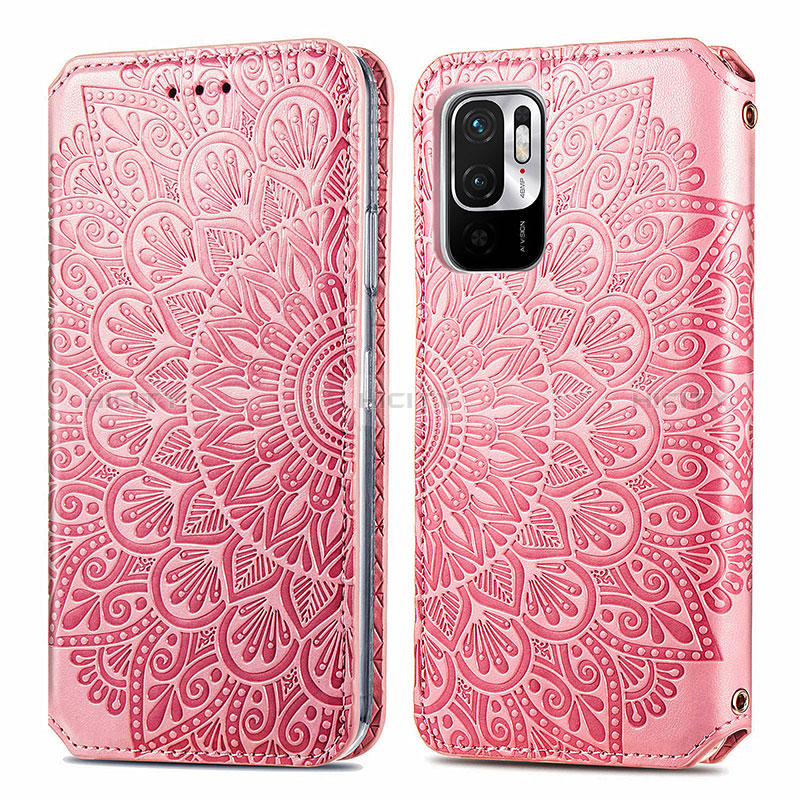 Custodia Portafoglio In Pelle Fantasia Modello Cover con Supporto S01D per Xiaomi Redmi Note 10 JE 5G