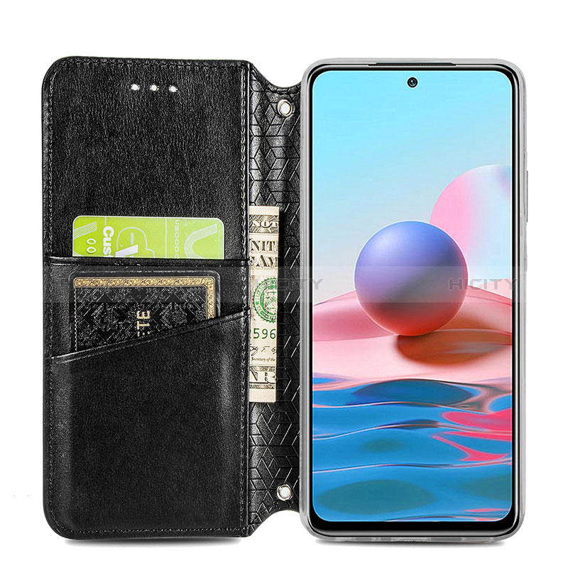 Custodia Portafoglio In Pelle Fantasia Modello Cover con Supporto S01D per Xiaomi Redmi Note 10S 4G