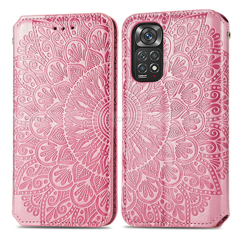 Custodia Portafoglio In Pelle Fantasia Modello Cover con Supporto S01D per Xiaomi Redmi Note 11S 4G