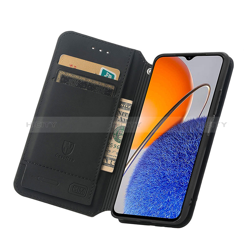 Custodia Portafoglio In Pelle Fantasia Modello Cover con Supporto S02D per Huawei Enjoy 50z