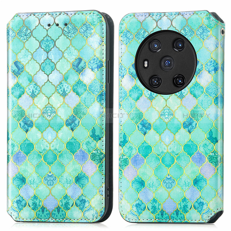 Custodia Portafoglio In Pelle Fantasia Modello Cover con Supporto S02D per Huawei Honor Magic3 5G