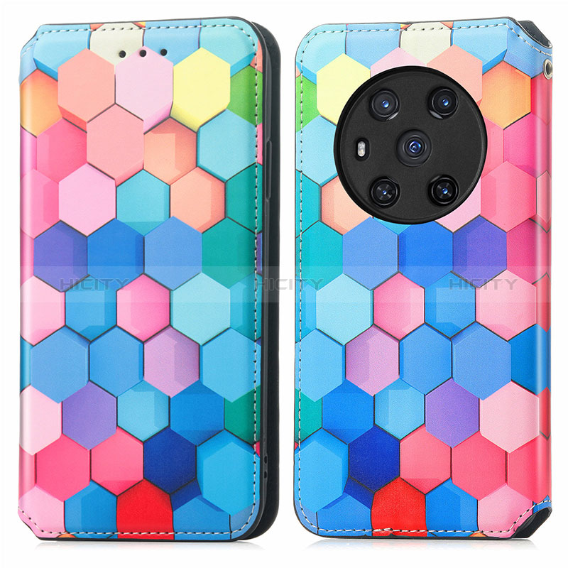 Custodia Portafoglio In Pelle Fantasia Modello Cover con Supporto S02D per Huawei Honor Magic3 5G