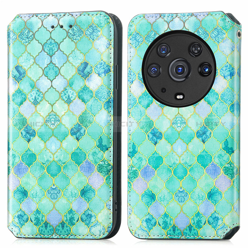 Custodia Portafoglio In Pelle Fantasia Modello Cover con Supporto S02D per Huawei Honor Magic3 Pro 5G