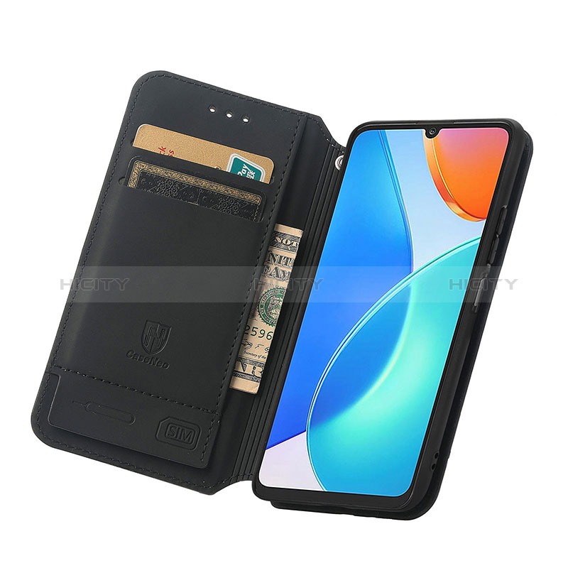 Custodia Portafoglio In Pelle Fantasia Modello Cover con Supporto S02D per Huawei Honor X7