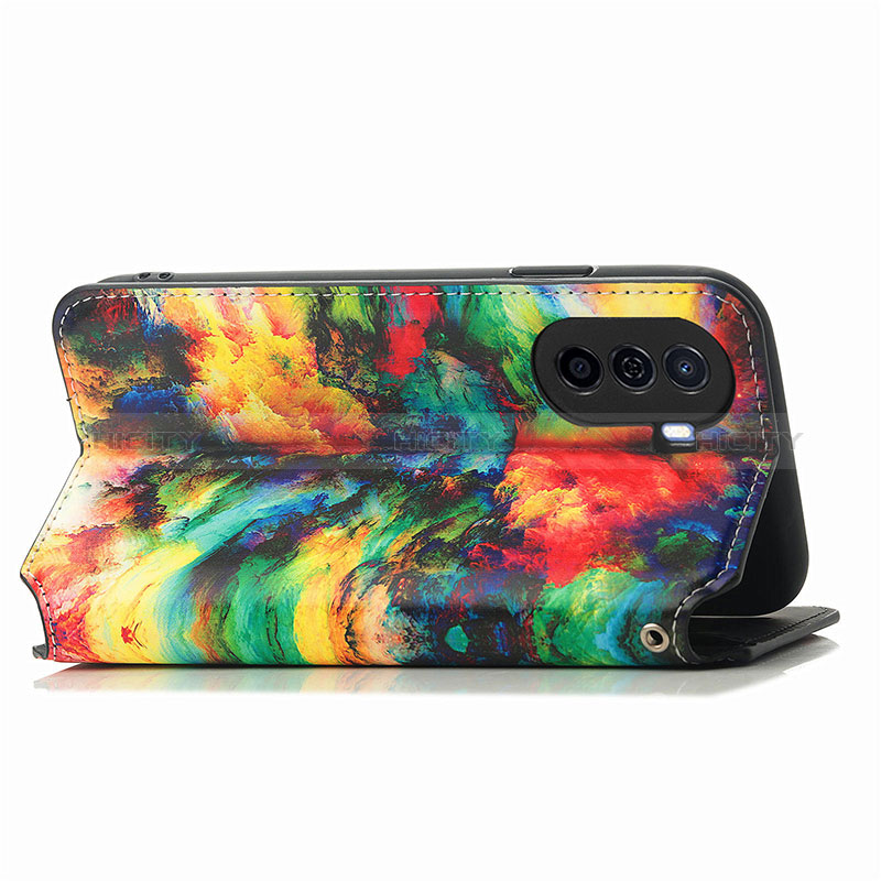 Custodia Portafoglio In Pelle Fantasia Modello Cover con Supporto S02D per Huawei Nova Y70