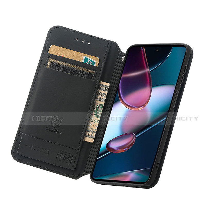 Custodia Portafoglio In Pelle Fantasia Modello Cover con Supporto S02D per Motorola Moto Edge 30 Pro 5G