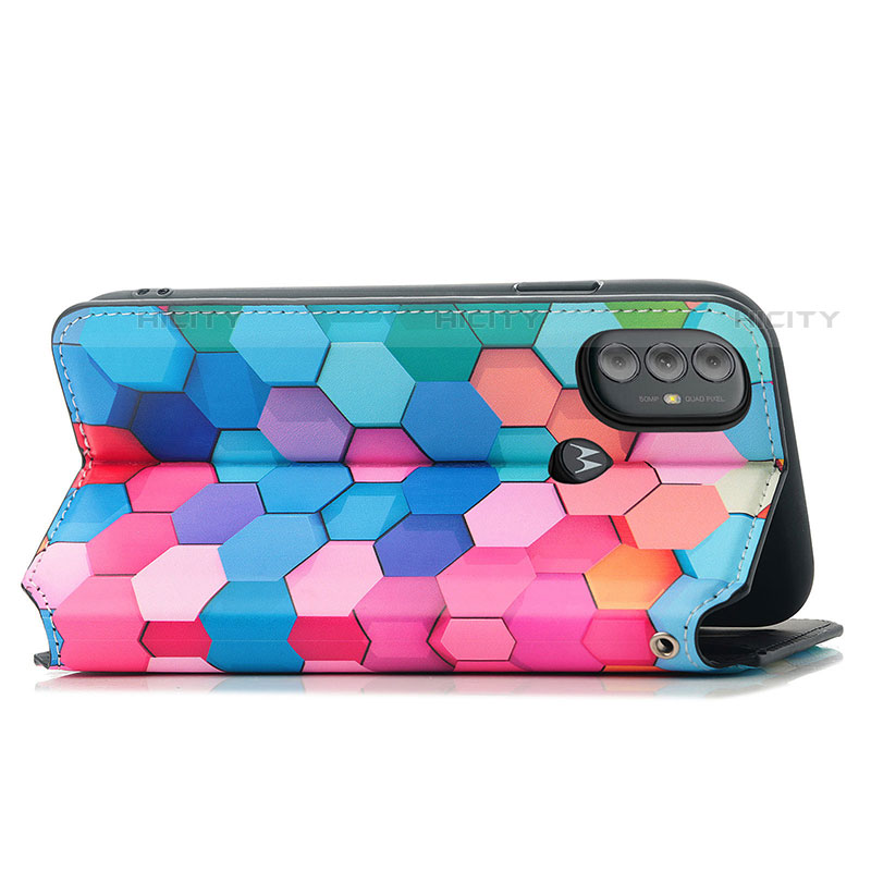 Custodia Portafoglio In Pelle Fantasia Modello Cover con Supporto S02D per Motorola Moto G Play Gen 2