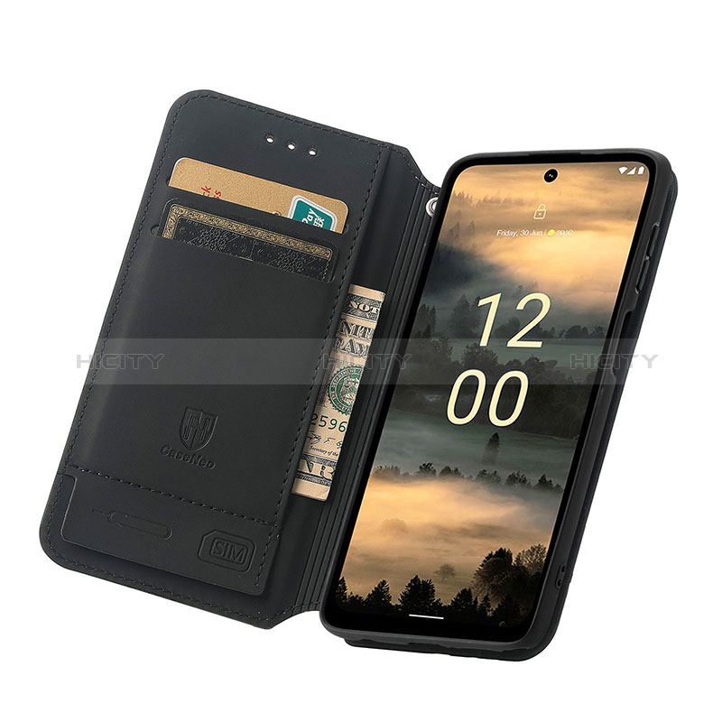 Custodia Portafoglio In Pelle Fantasia Modello Cover con Supporto S02D per Nokia XR21