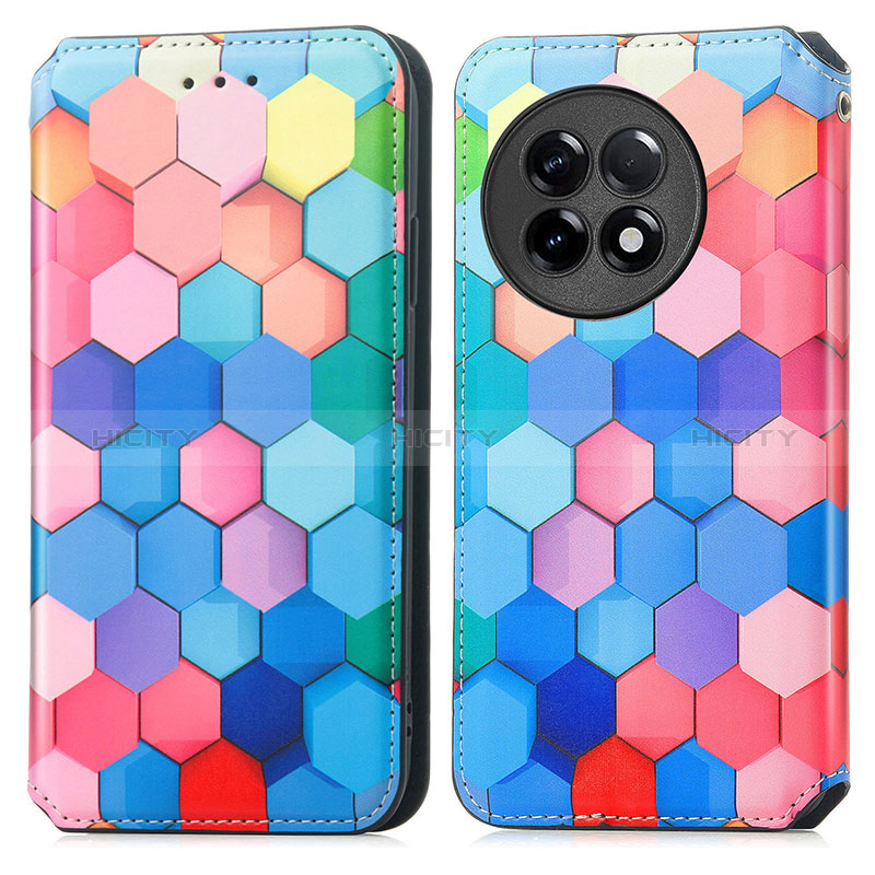 Custodia Portafoglio In Pelle Fantasia Modello Cover con Supporto S02D per OnePlus Ace 2 5G Colorato