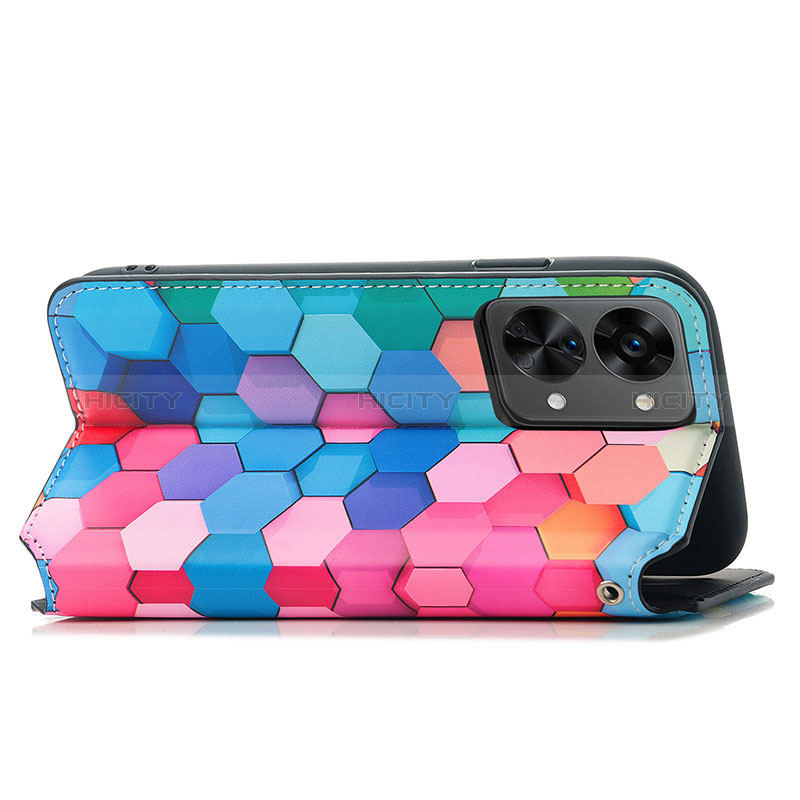 Custodia Portafoglio In Pelle Fantasia Modello Cover con Supporto S02D per OnePlus Nord 2T 5G