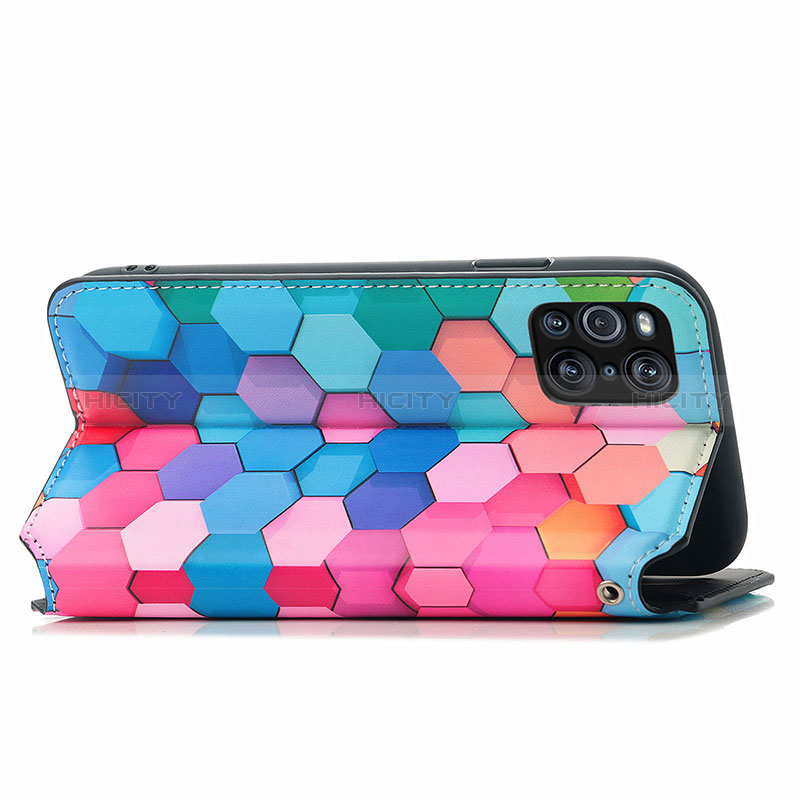 Custodia Portafoglio In Pelle Fantasia Modello Cover con Supporto S02D per Oppo Find X3 5G