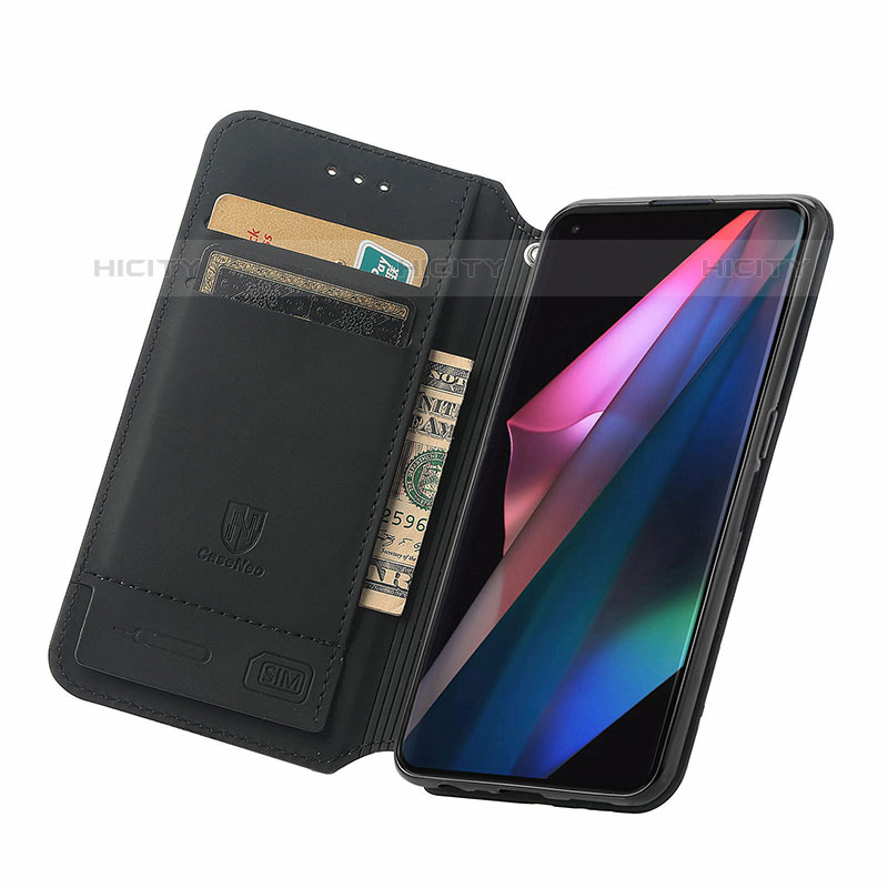 Custodia Portafoglio In Pelle Fantasia Modello Cover con Supporto S02D per Oppo Find X3 Pro 5G