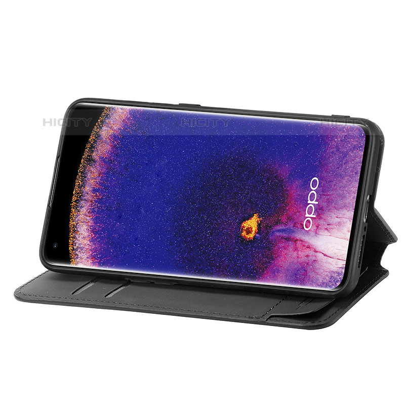 Custodia Portafoglio In Pelle Fantasia Modello Cover con Supporto S02D per Oppo Find X5 Pro 5G