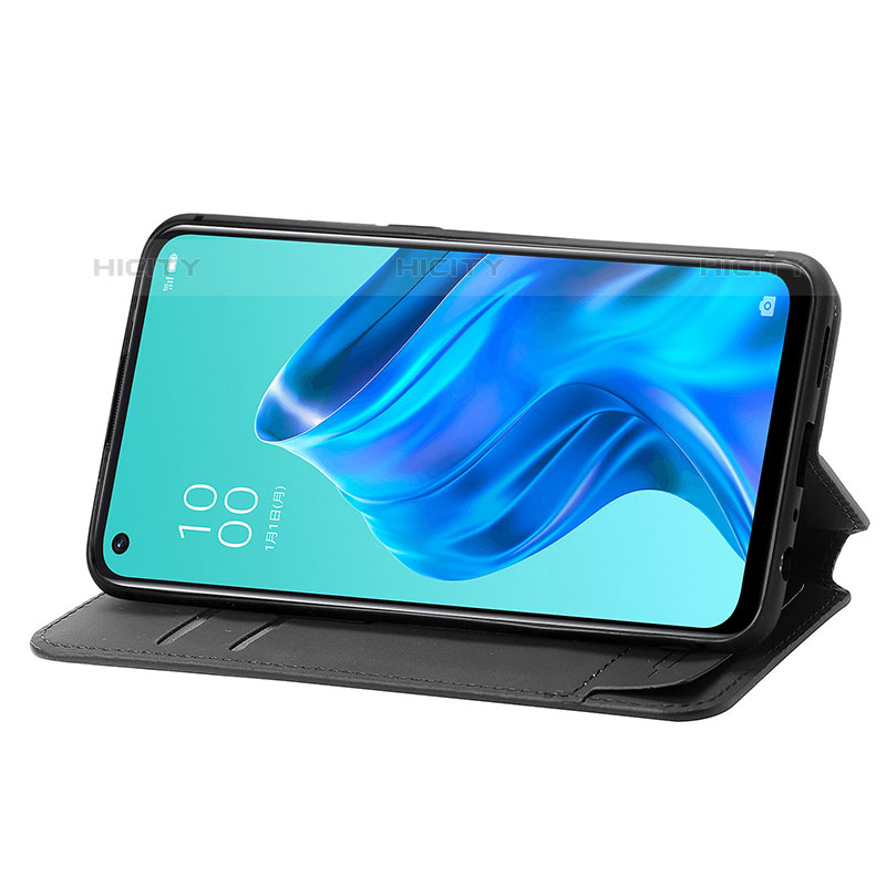 Custodia Portafoglio In Pelle Fantasia Modello Cover con Supporto S02D per Oppo Reno5 A