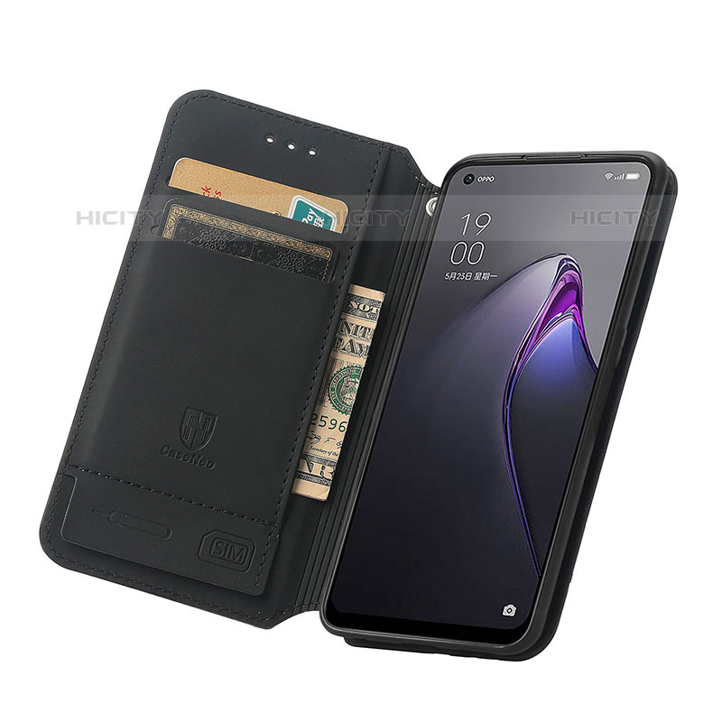 Custodia Portafoglio In Pelle Fantasia Modello Cover con Supporto S02D per Oppo Reno9 Pro 5G