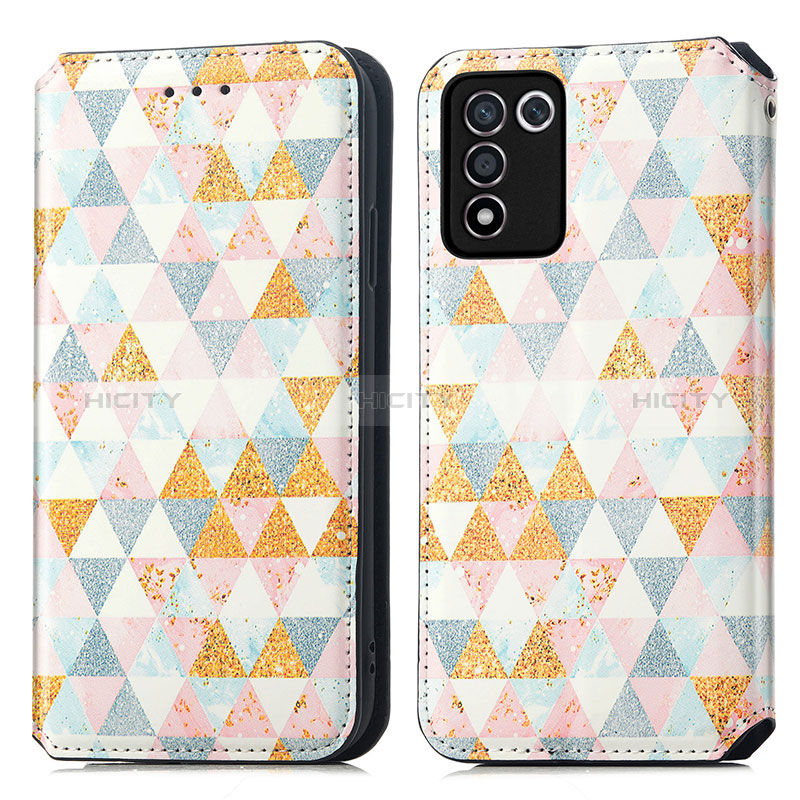 Custodia Portafoglio In Pelle Fantasia Modello Cover con Supporto S02D per Realme 9 SE 5G