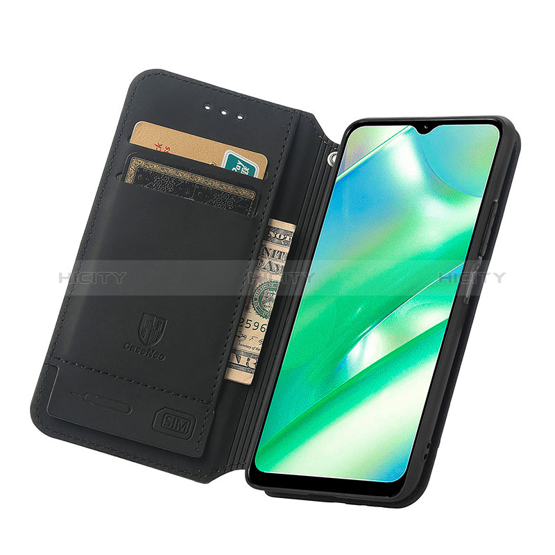 Custodia Portafoglio In Pelle Fantasia Modello Cover con Supporto S02D per Realme C33 (2023)