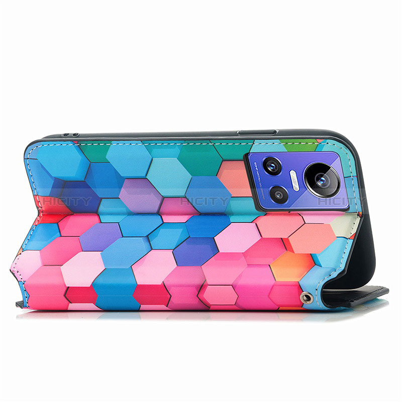 Custodia Portafoglio In Pelle Fantasia Modello Cover con Supporto S02D per Realme GT Neo3 5G