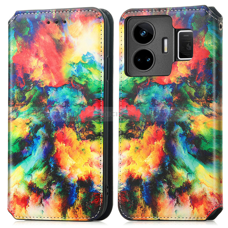 Custodia Portafoglio In Pelle Fantasia Modello Cover con Supporto S02D per Realme GT Neo5 240W 5G