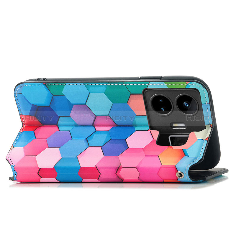 Custodia Portafoglio In Pelle Fantasia Modello Cover con Supporto S02D per Realme GT Neo6 5G