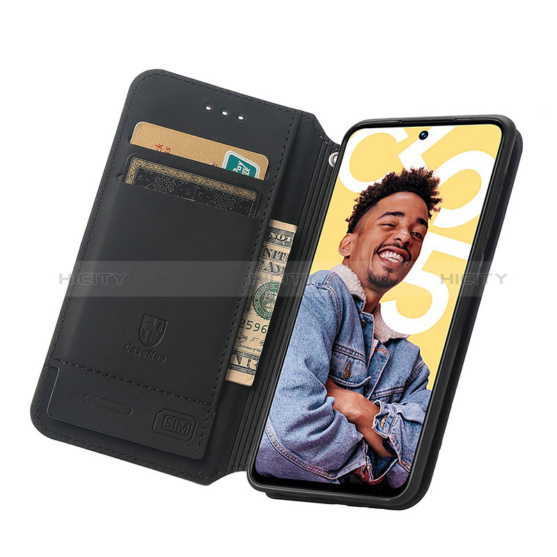 Custodia Portafoglio In Pelle Fantasia Modello Cover con Supporto S02D per Realme Narzo N55