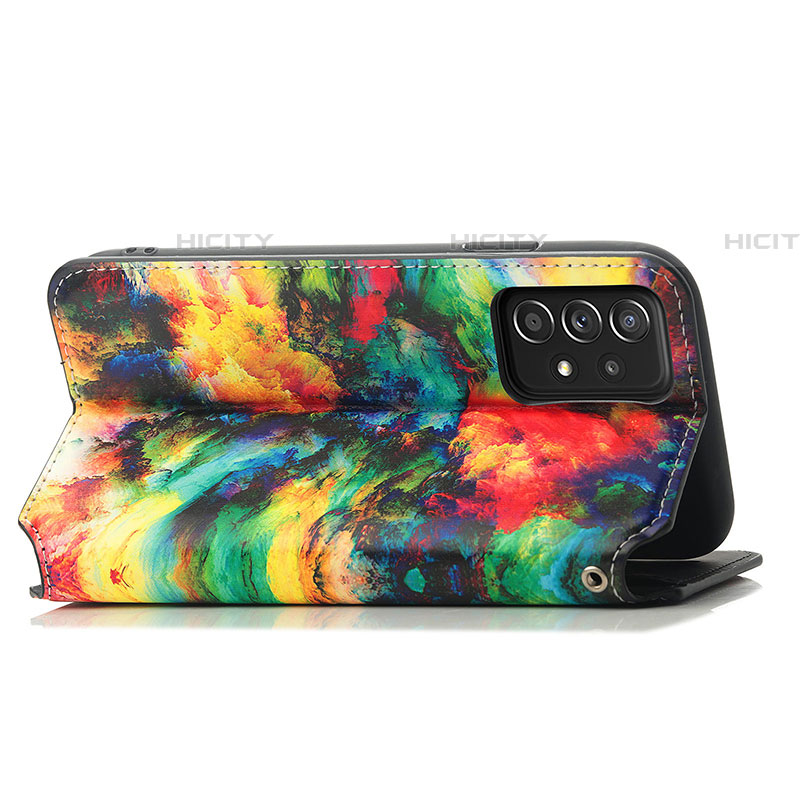 Custodia Portafoglio In Pelle Fantasia Modello Cover con Supporto S02D per Samsung Galaxy A72 4G