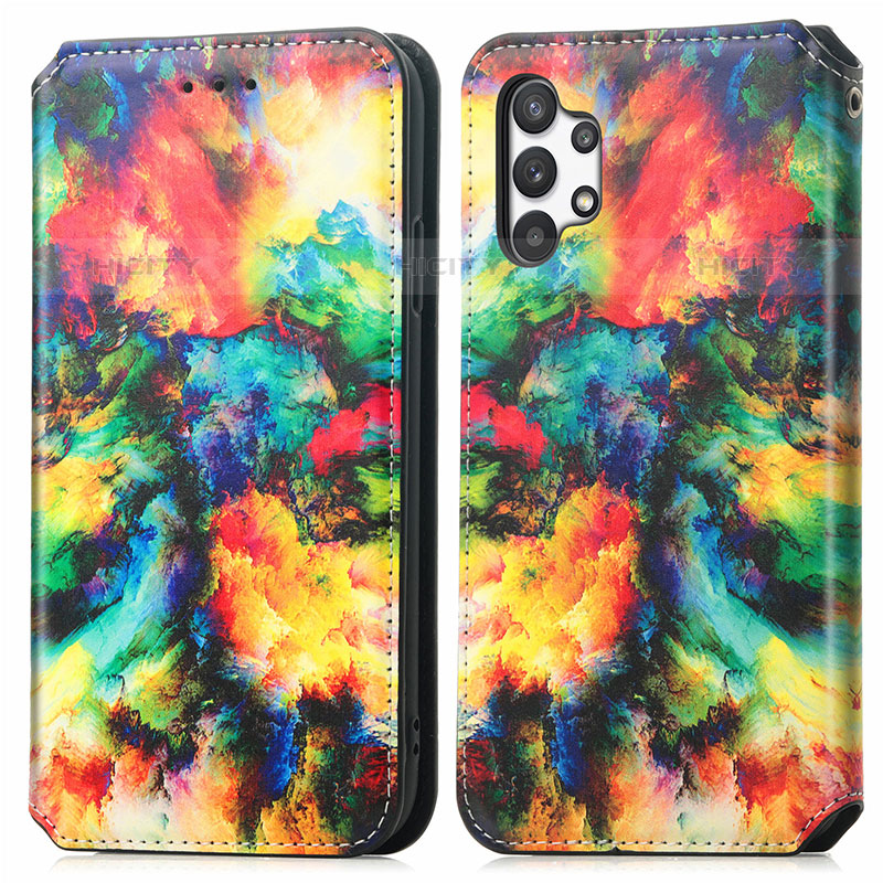 Custodia Portafoglio In Pelle Fantasia Modello Cover con Supporto S02D per Samsung Galaxy M32 5G