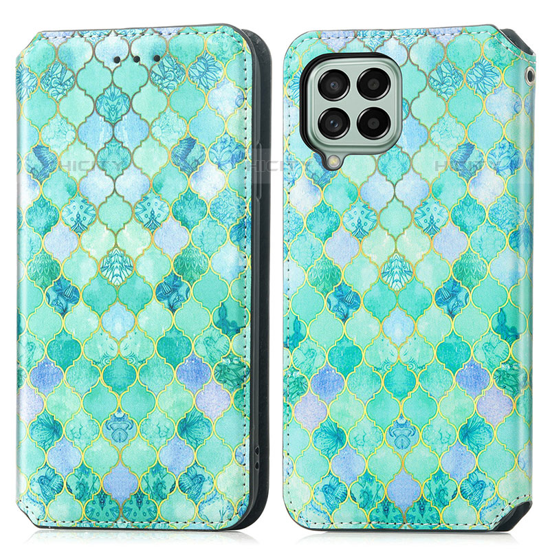 Custodia Portafoglio In Pelle Fantasia Modello Cover con Supporto S02D per Samsung Galaxy M53 5G