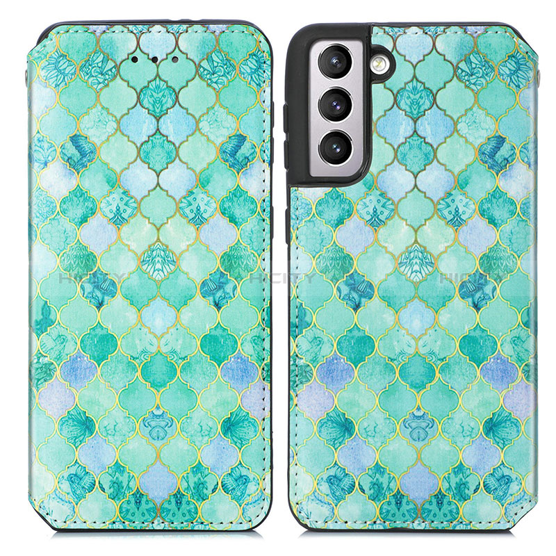 Custodia Portafoglio In Pelle Fantasia Modello Cover con Supporto S02D per Samsung Galaxy S24 5G