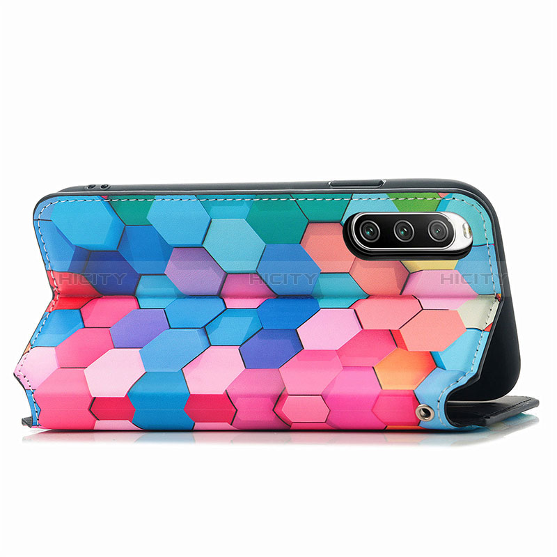 Custodia Portafoglio In Pelle Fantasia Modello Cover con Supporto S02D per Sony Xperia 10 IV SO-52C