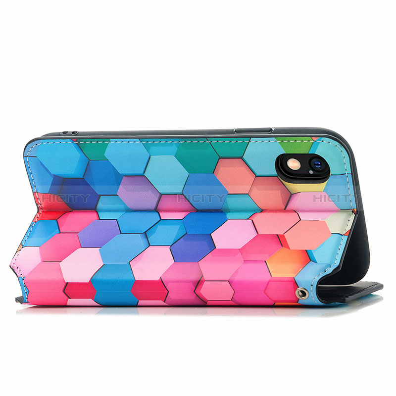 Custodia Portafoglio In Pelle Fantasia Modello Cover con Supporto S02D per Sony Xperia Ace III SO-53C