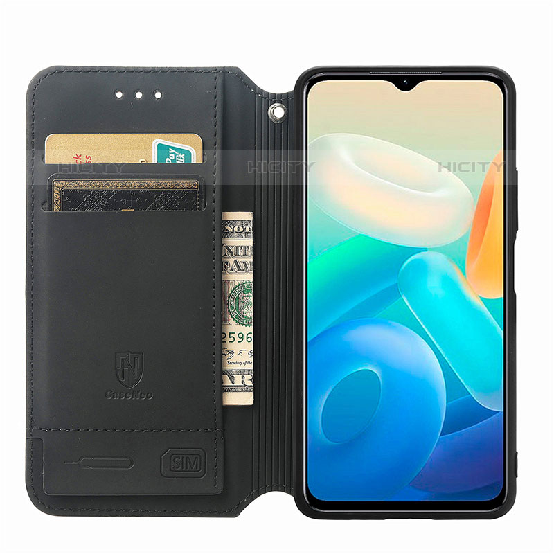 Custodia Portafoglio In Pelle Fantasia Modello Cover con Supporto S02D per Vivo iQOO Z6 Lite 5G