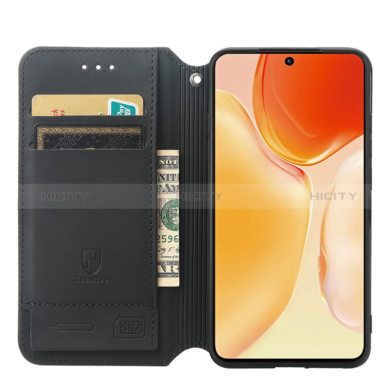 Custodia Portafoglio In Pelle Fantasia Modello Cover con Supporto S02D per Vivo X70t