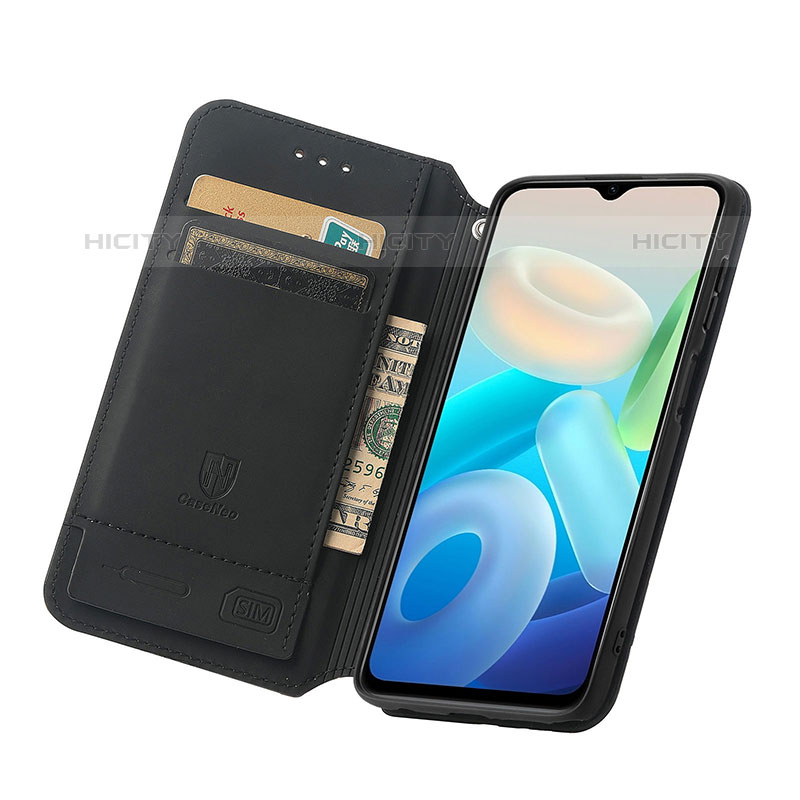 Custodia Portafoglio In Pelle Fantasia Modello Cover con Supporto S02D per Vivo Y74s 5G