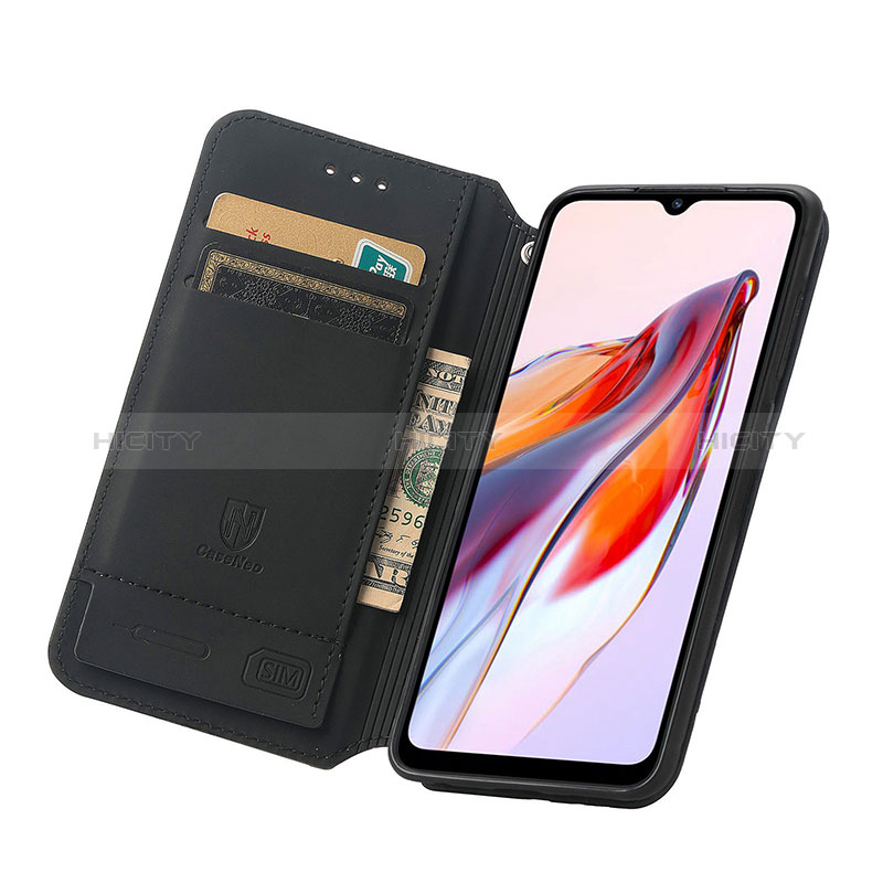 Custodia Portafoglio In Pelle Fantasia Modello Cover con Supporto S02D per Xiaomi Poco C55