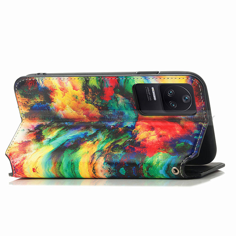 Custodia Portafoglio In Pelle Fantasia Modello Cover con Supporto S02D per Xiaomi Poco F4 5G