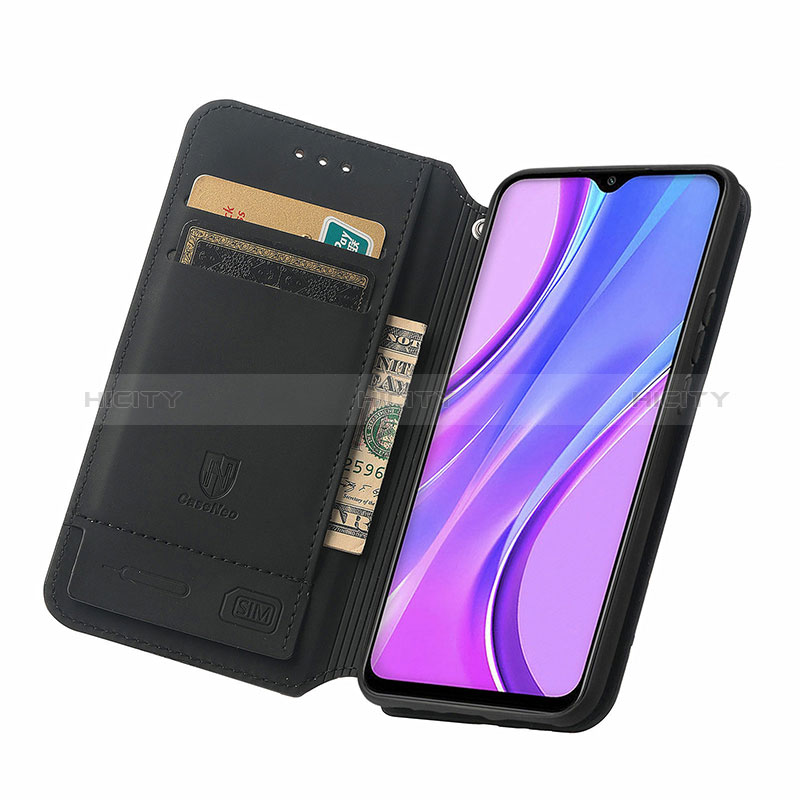 Custodia Portafoglio In Pelle Fantasia Modello Cover con Supporto S02D per Xiaomi Poco M2