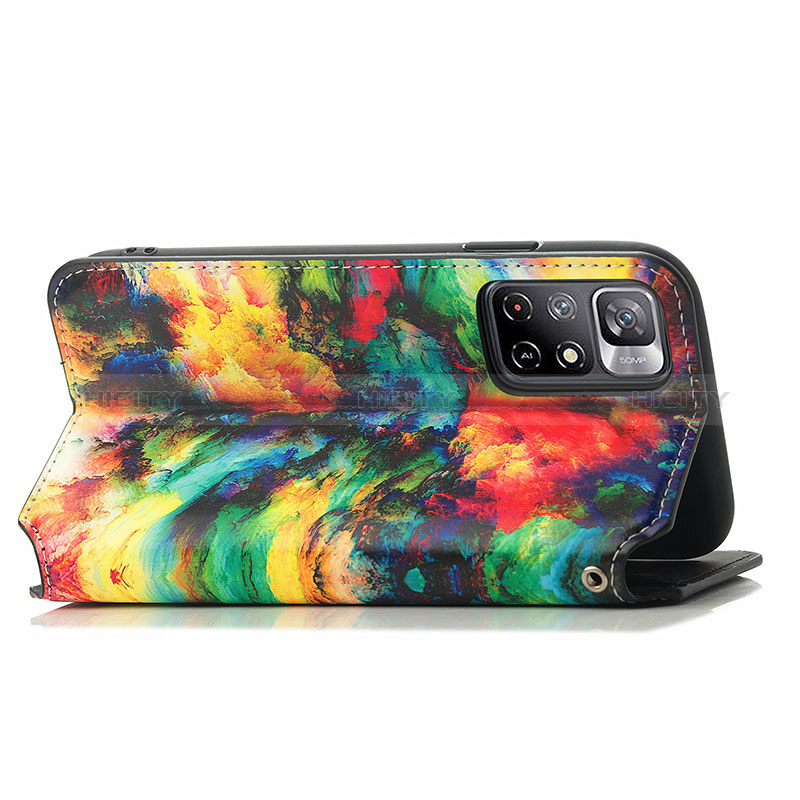 Custodia Portafoglio In Pelle Fantasia Modello Cover con Supporto S02D per Xiaomi Poco M4 Pro 5G